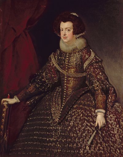 Koningin Isabella van Spanje (1602-44), echtgenote van Filips IV (1605-65), 1632 door Diego Velázquez